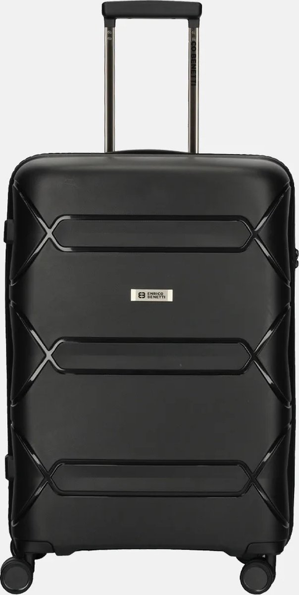 Enrico Benetti Kingston Middelgrote Koffer - 67 cm - 67 liter - TSA Slot - Zwart