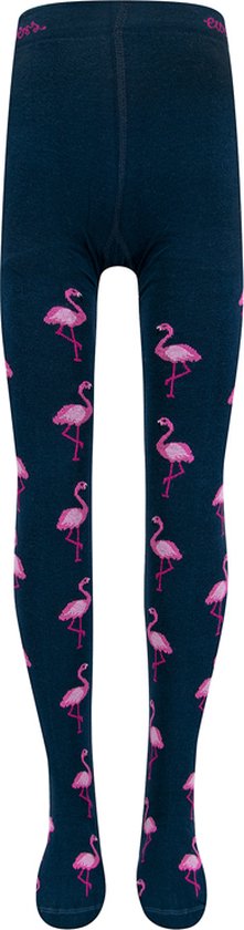 Ewers Maillot Meisjes - Donkerblauw & Roze Flamingo's - Elastisch-98/104