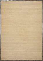 Kave Home - Jute tapijt Sorina met bruine rand 200 x 300 cm