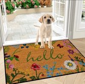 Deurmat - Schoonloopmat Voor Binnen 50 x 80 cm - Antislip Vloermat - Wasbaar - Vuilvangmat - Absorberende deurmat - Tapijt voor hond -Ingang - Huisdeur en Hal