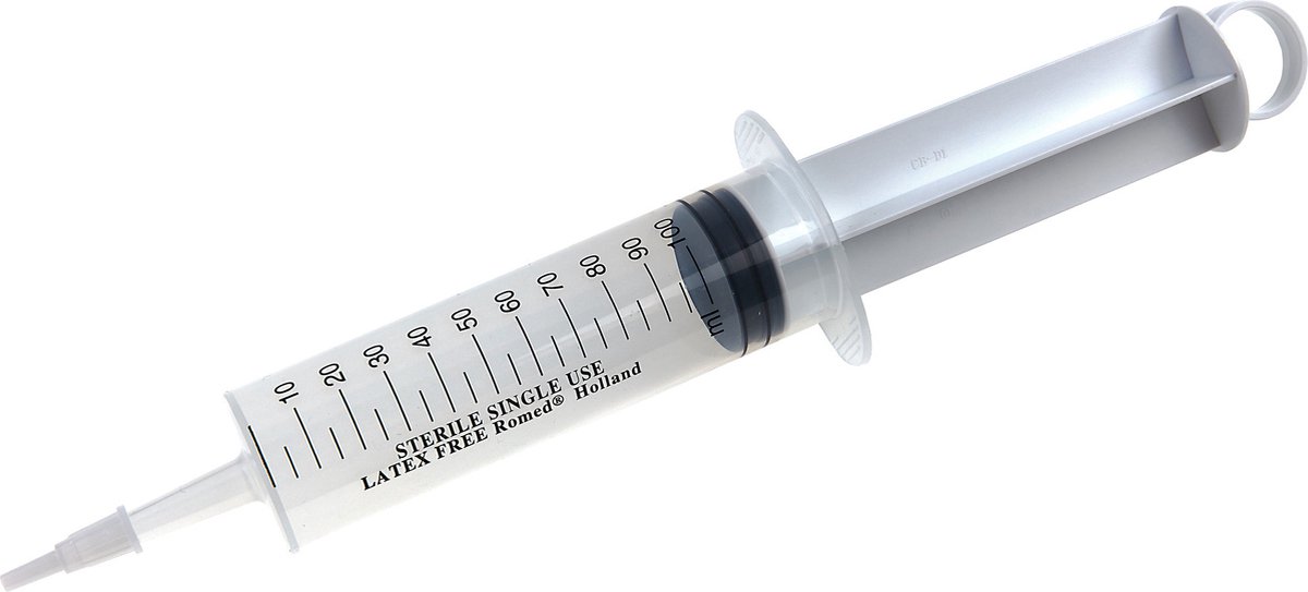 Romed 3-delige injectiespuiten 100ml 100 stuks - Set van 4 doosjes Romed