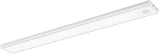 SEWERYN Éclairage d'armoire LED avec détecteur de mouvement, 320 mm, rechargeable par USB-C, magnétique, éclairage de cuisine LED, Éclairage d'armoire à batterie, Argent