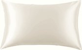 Taie d'oreiller en Silkmood , 100% soie 22 momme (600 fils), 50x60cm, Blanc ivoire