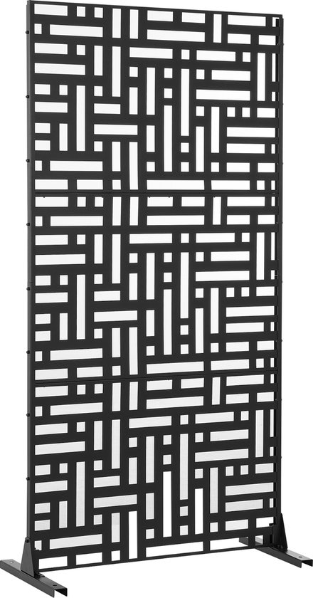Paravent Bernalda paravent de jardin 180x90x40 cm noir