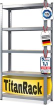 karatcommercial Stellingkast - Opbergrek - Grijs-Antraciet - 180 x 90 x 45 cm