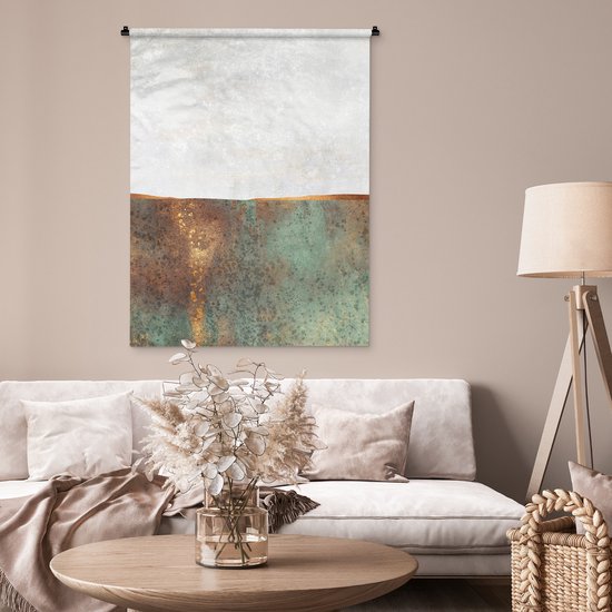 Tapisserie - Tapisserie - Abstrait - Luxe - Or - 90x120 cm - Tapisserie