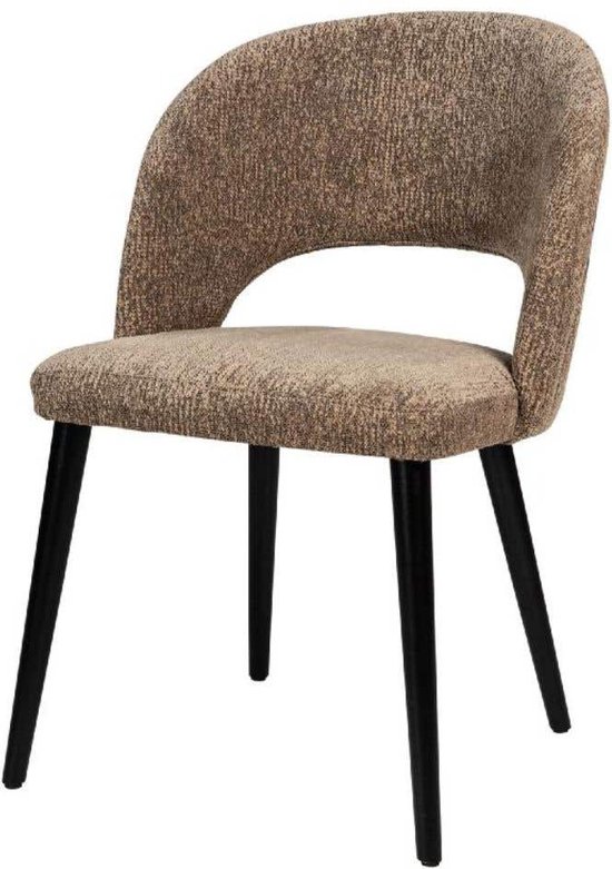 PTMD - Abierto Taupe 9804 nanci fabric dining chair