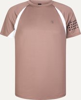 BY VP Padel Shirt - Heren - Maat S - Taupe/Wit