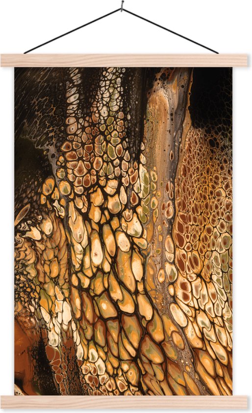 Porte-affiche avec affiche - Affiche scolaire - Peinture - Abstrait - Design - 120x180 cm - lattes vierges