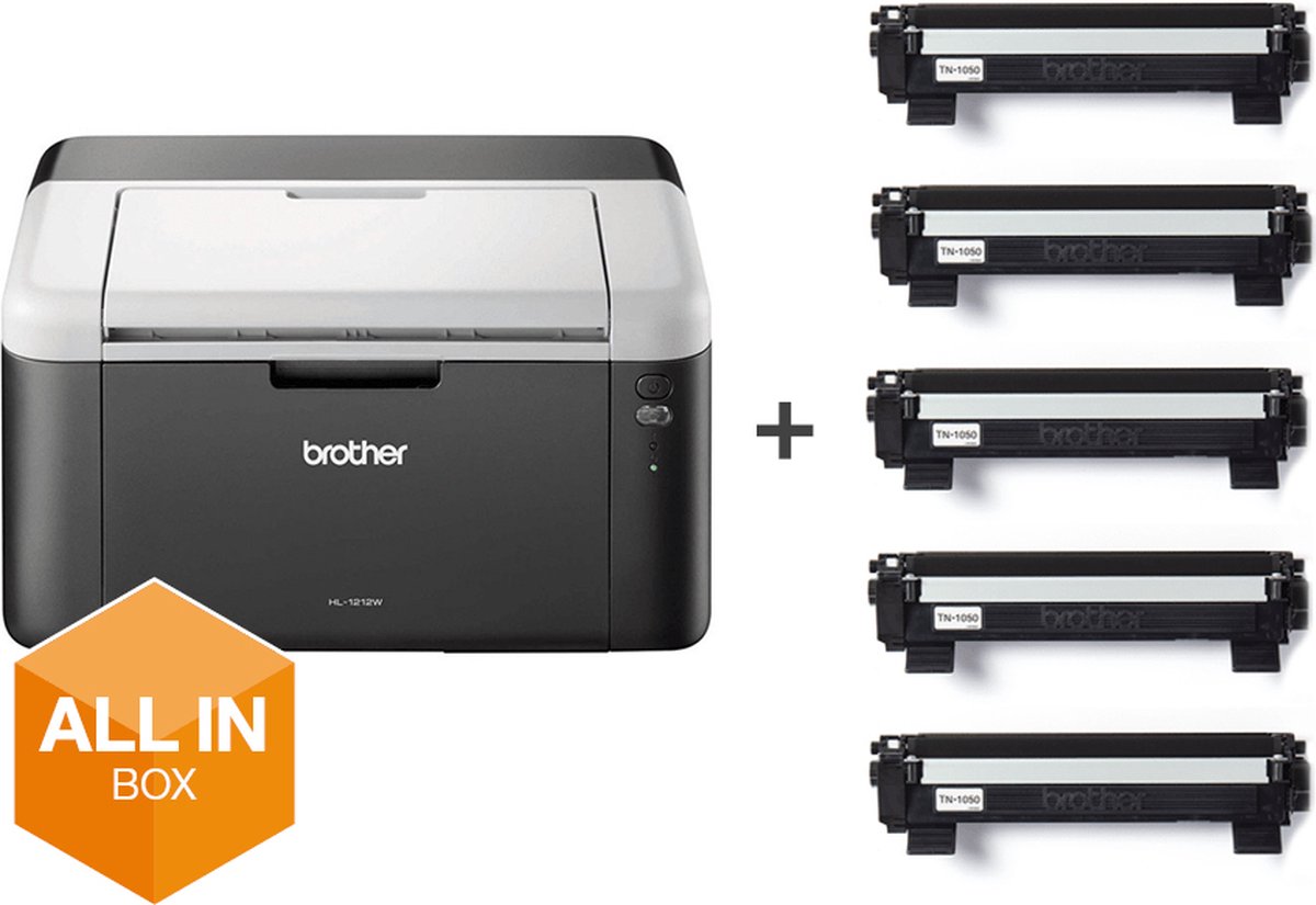 Brother HL-1212W - All-in-Box Zwart-Wit Laserprinter