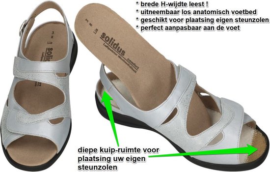 Solidus - Femme - aigue-marine - sandales - taille 41,5