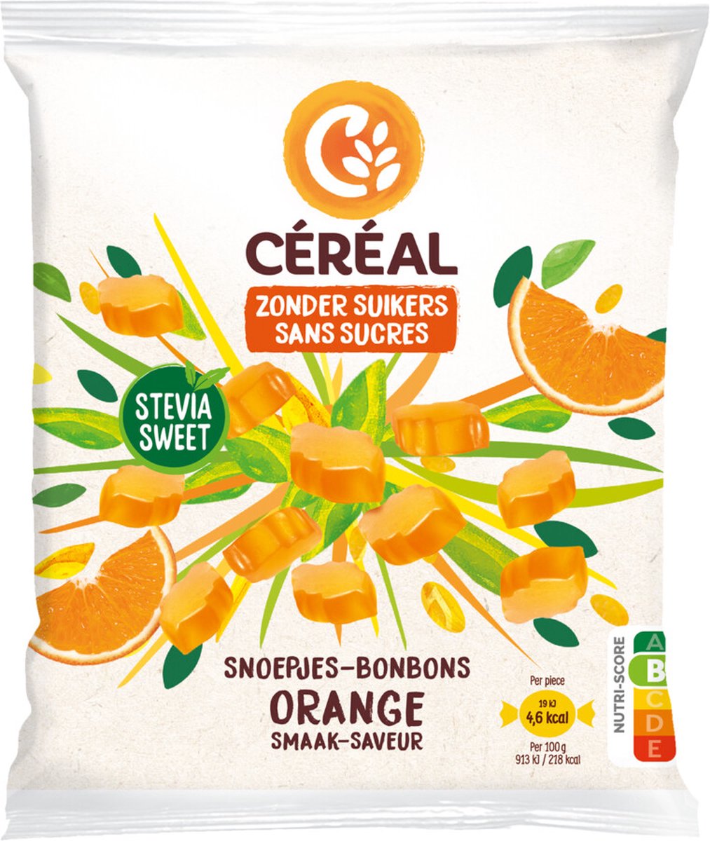 Céréal Snoepjes Sinaasappel - 6 x 120 gr - Voordeelverpakking