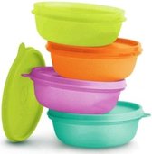 Ensemble de 4 assiettes spatiales Tupperware