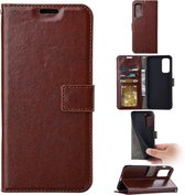 Portemonnee Book Case Hoesje Geschikt voor: Xiaomi Redmi Note 12 4G - Bruin