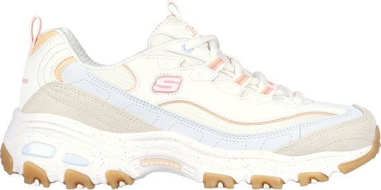 Skechers D'Lites-Bold Views Dames Sneakers - Zand/Multicolour - Maat 40