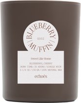 ECHOES LAB Blueberry Muffın Scented Natural Candle - 150 gr