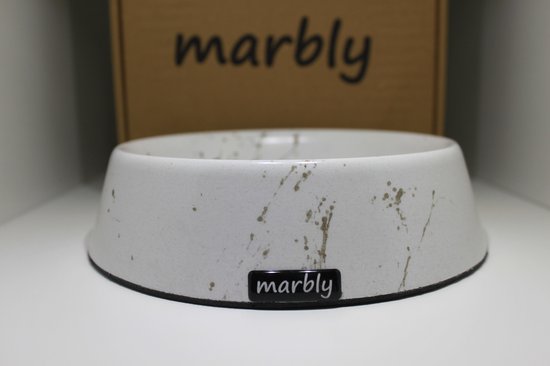 Marbly - White Gold - 470 ml - MARMER - voerbakken en drinkbakken