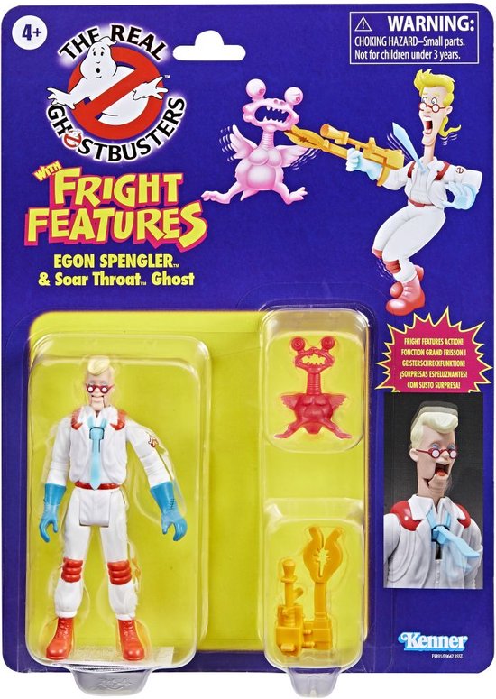 Egon Spengler & Soar Throat Ghost - Fright Features - The Real Ghostbusters - Kenner Classics - 