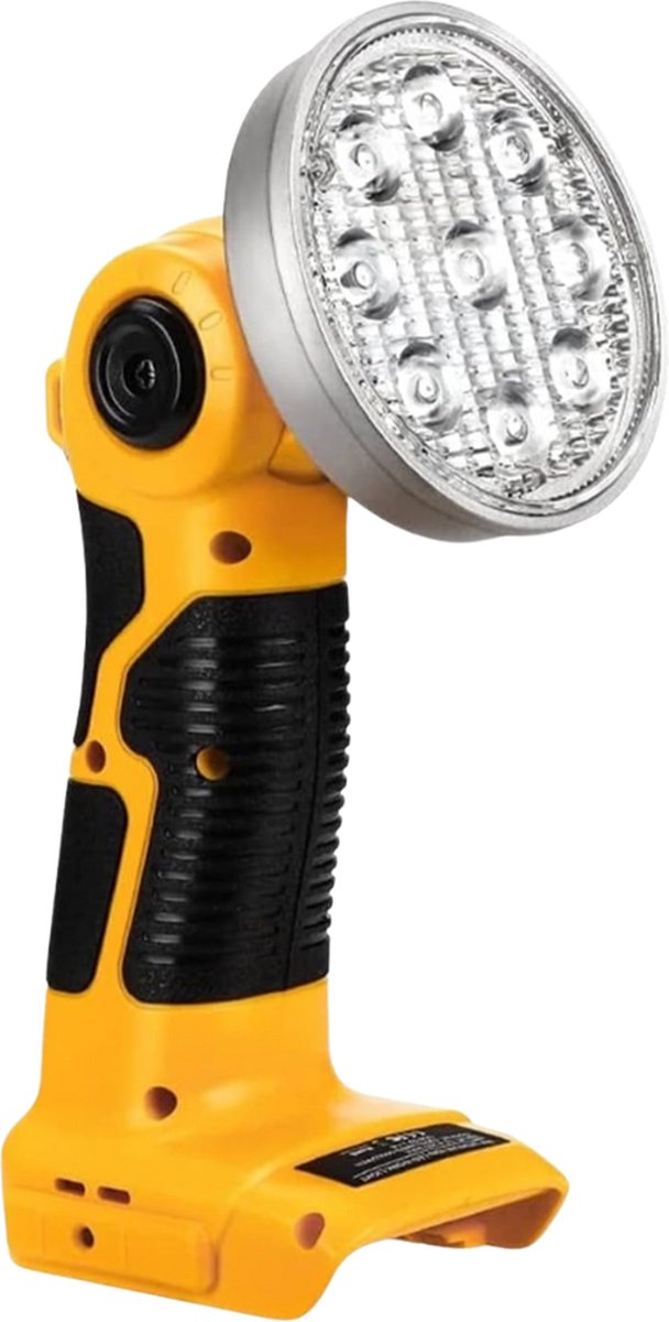Krylanso® - LED lamp voor DeWalt XR accu 14.4V-18V-20V - USB-interface: 5V 2.1A - Verstelbare Lampkop - Compact en Hanteerbaar - 9 Watt - 1000 Lumen (geleverd zonder accu en lader)