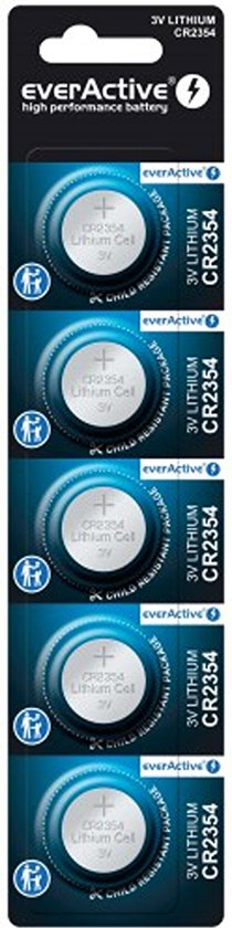 50 x everActive CR2354 mini lithium batterij