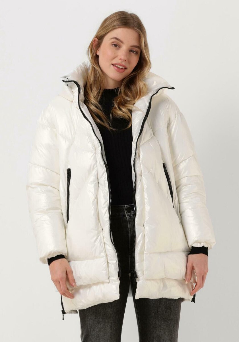 Canadian Eugenie Mid Jassen Dames - Winterjas - Wit - Maat XL