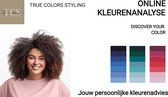Online kleurenanalyse kleurenadvies voor mode en kleding met kleurenkaart - (Voucher)