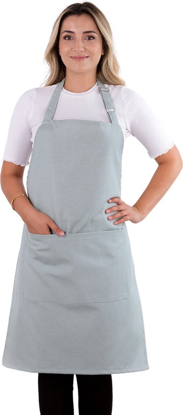 Simple Keukenschort Mint Groen Professioneel Verstelbaar Keukenschort dames Horecakwaliteit keukenschort vrouw One Size Schort