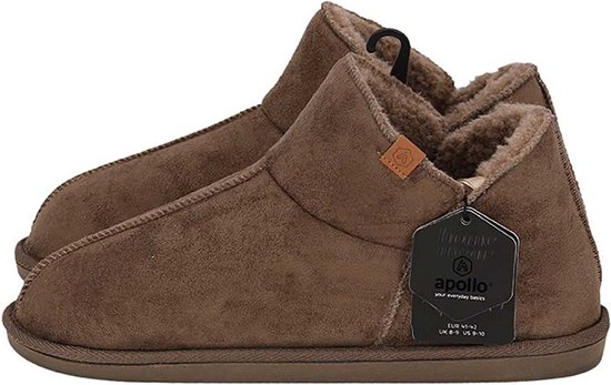 Apollo - Sloffen Heren - Suede - Maat 41 t/m 46 - Pantoffels heren - pantoffels - sloffen heren maat 43 - pantoffel heren