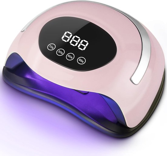 Foto: Equivera nagellamp uv lamp voor nagels gellak polygel krachtige uv lamp nageldroger