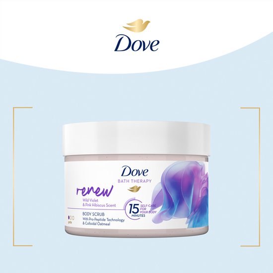 3x Dove Bath Therapy Renew Bodyscrub 295 ml - Dove