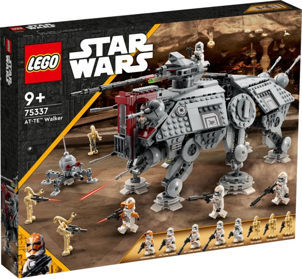LEGO Star Wars AT-TE Walker Verstelbaar Model met Clone Troopers en Droid Figuren - 75337 - LEGO