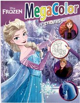 Disney Frozen - kleurboek met stickers - megacolor +/- 125 kleurplaten - Anna - Elsa - Christof - prinsessen - kleuren - knutselen - kado - cadeau - verjaardag