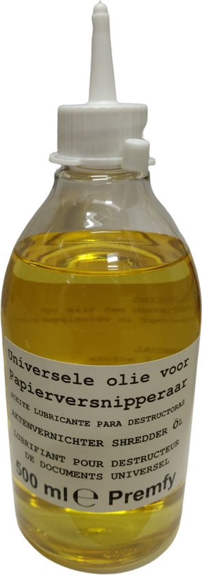 500ML Papierversnipperaar olie - Papiervernietiger olie - Shredder oil - Universeel toepasbaar - Shredder Olie – Smeerolie