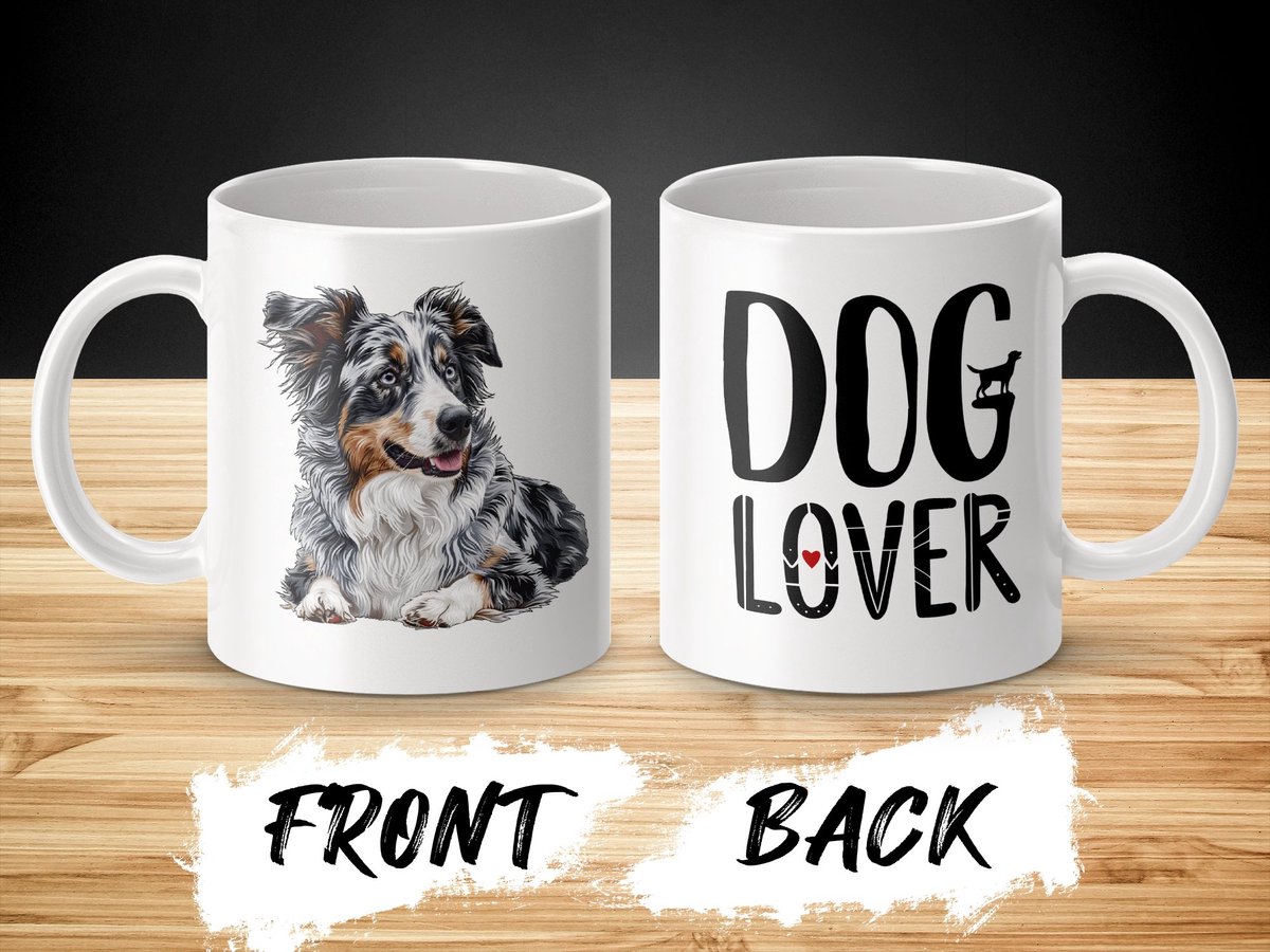 Mok Australian Shepherd dog - hond / Dog lover