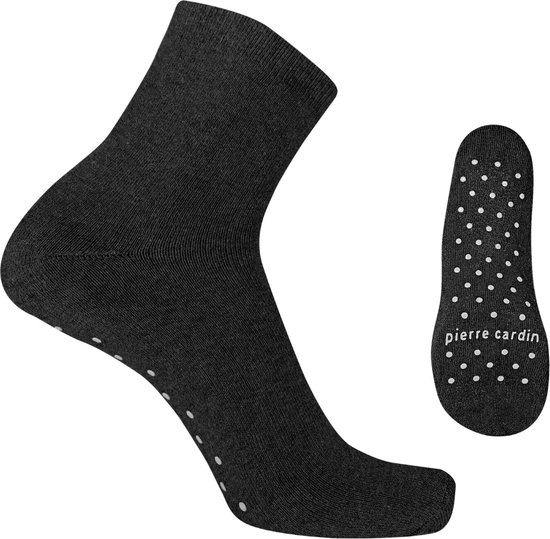 Pierre Cardin Huissokken anti slip - Antislip sokken - Zwart - ABS - maat 40-46