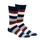 Heren sokken zonder drukplekken | tailleband zonder rubber | traditionele handafwerking | Blauw | Maat 43-46