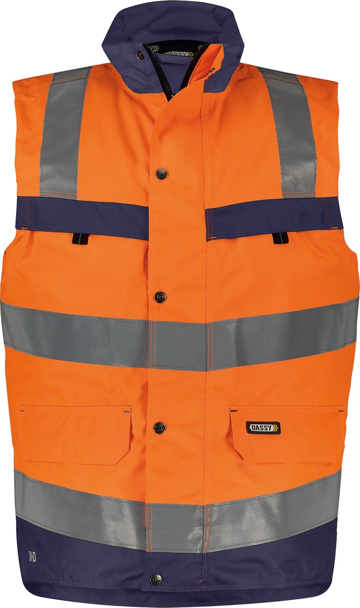 Hogezichtbaarheidsbodywarmer Marineblauw