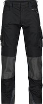 Dassy Nova Werkbroek met kniezakken 200846 - binnenbeenlengte Standaard (81-86 cm) - Zwart/Antracietgrijs - 54
