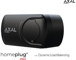 AXAL Power - homeplug® PRO 7kW AC Wallbox - AC auto Laadpaal - 7 kW - Zwart - Fase 1 32A - APP versie - Dynamic Load Balancing (15m Kabel) - Type 2 - 1,3kW - 7kW - Plug & Charge - Variabel Vermogen / Timer (6A-10A-13A-16A-20A-25A-32A) -230V-Laadpalen