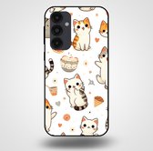 Smartphonica Telefoonhoesje voor Samsung Galaxy A54 5G met katten opdruk - TPU backcover case katten design / Back Cover geschikt voor Samsung Galaxy A54 5G
