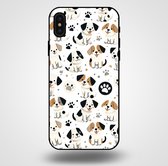 Smartphonica Telefoonhoesje voor iPhone Xs Max met honden opdruk - TPU backcover case honden design / Back Cover geschikt voor Apple iPhone Xs Max
