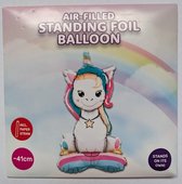 Folieballon - Unicorn - Unicorn Ballon - 41cm - Ballonnen - Unicorn - Dieren - Thema feest - Verjaardag - Helium ballon - Folie Ballon - Dieren - Versiering - Ballon - Regenboog