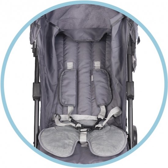 Bo Jungle B-Snooze Grey-Black 3 in 1 Universeel Kussen van Merkloos — afbeelding 5