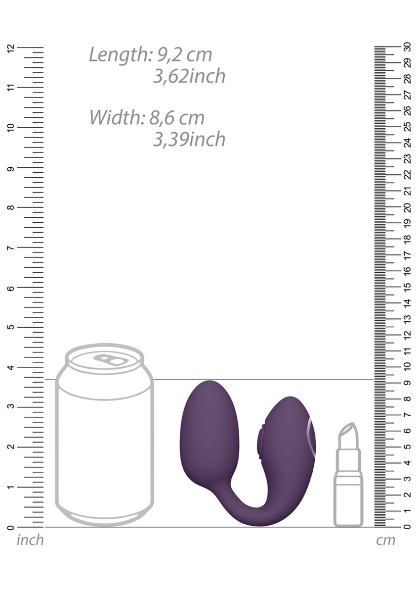 VIVE by Shots - Aika - Pulse Wave Vibrating Love Egg - Purple