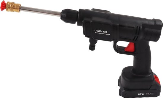 Nettoyeur Haute Pression Sans Fil Portable - 35 Bars, 2 Batteries, Buse 6 En 1, 5m De Tuyau - Pour Voiture, Jardin