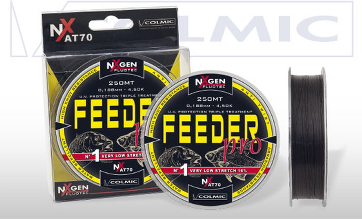 Colmic Feeder Pro Monofilament 250 M Zilver 0.300 mm