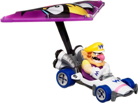 Hot Wheels - Mariokart - Wario - B-Dasher + Wario Wing - 1:64