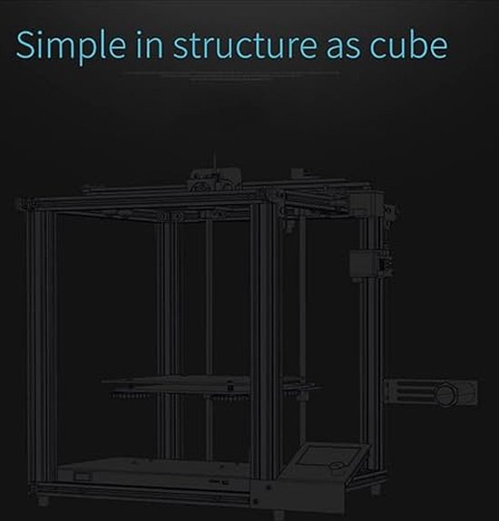 3D-printer met aanraakscherm - 3D-printer Desktop DIY Hoge Precisie - Zwart