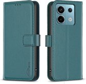 BINFEN Book Case - Geschikt voor Xiaomi Redmi Note 13 Pro 4G / Poco M6 Pro 4G Hoesje - Groen