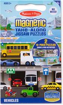 Melissa & Doug magnetische meeneempuzzels - voertuigen